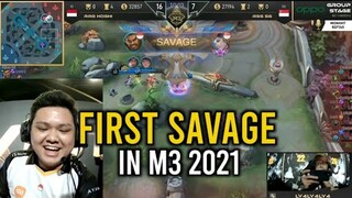 FIRST SAVAGE IN M3 | RRQ VS RSG SG | MOBILE LEGENDS BANG BANG