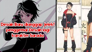 Penggemar Boruto Desain ulang Tammpilan Sarada karena gak suka dengan desain barunya