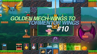 GOLDEN MECH-WINGS TO TORMENTOR WINGS #10 | Pixel Worlds