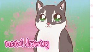 drawing my cat as meowl