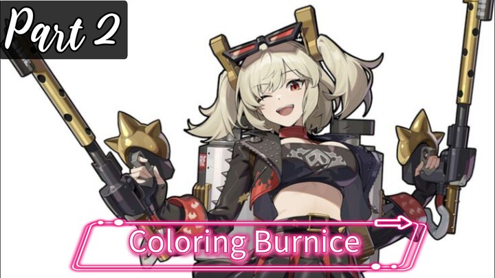Coloring Burnice From Zenless Zone Zero (Part 2)