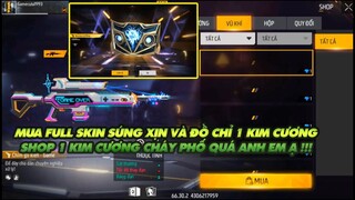 Garena Free Fire | Mua skin súng xịn và bom keo mà chỉ mất 1 kim cương   full shop toàn 1 kim cương