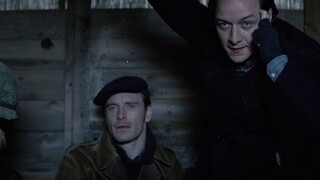 The soldier was about to check the inside of the car, and Professor X used his superpowers to make t