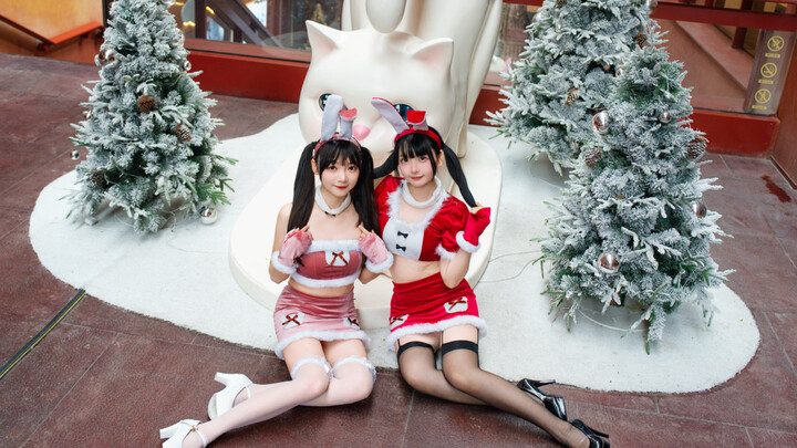 Hai chú thỏ dễ thương thế này sao lại có tận hai con? Thật khó chọn quá! 【Cuộn khăn Coco】 Vũ điệu th