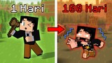 Kisah 100 Hari HARDCORE yang GAGAL!!! 😡- Animasi Minecraft Indonesia