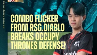 The sacrifice of RSG.Diablo led RSG SG to the victory against Occupy Thrones  #M4 #MLBBEsports