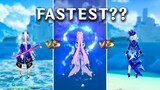 FURINA is the FASTEST? ? Furina Water Speed Comparison [Genshin Impact]