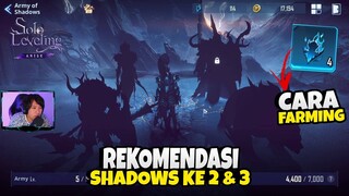 Jangan Salah Pilih - Rekomendasi Army of Shadows ke 2 & 3 - Solo Leveling Arise  Ditusi