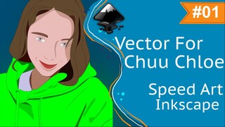 Vector For Chuu Chloe, Speed Art Inkscape