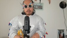 ASMR Finger Lick Mashed Banana & Air Tracing Butterflies