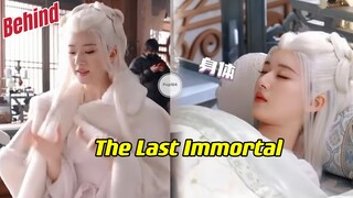 Zhao Lusi behind the scene of The Last Immortal