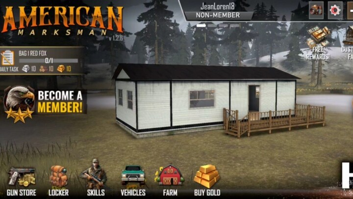 Casual gameplay of American Marksman