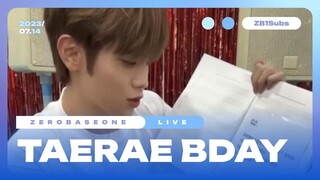 [ENG SUB] Taerae 21st Birthday IG Live FULL | ZEROBASEONE