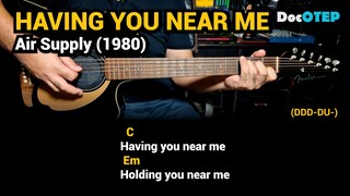 Having You Near Me - Air Supply (1980) - Easy Guitar Chords Tutorial with Lyrics Part 2 SHORTS REELS