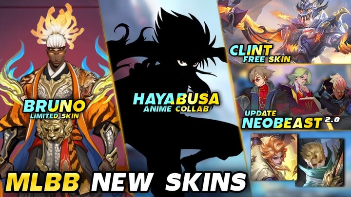 HAYABUSA ANIME COLLAB | BRUNO LIMITED SKIN | NEOBEAST 2.0 UPDATE - Mobile Legends #whatsnext