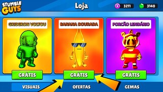 CHEGOU AGORA NOVAS OFERTAS DO STUMBLE GUYS [NOVA SKIN] - NOVIDADES!