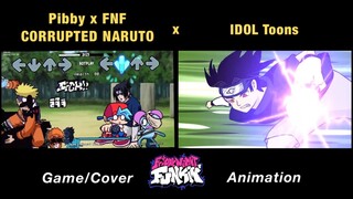 Corrupted Naruto Glitch But Everyone Sings It (V2) | Come Learn With Pibby x FNF Animation x GAME