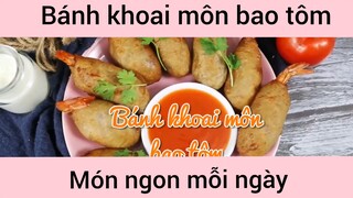 Bánh khoai môn bao tôm