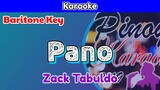 Pano by Zack Tabuldo (Karaoke : Baritone Key)