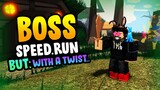 BOSS Speed RUN* But with a Twist.. in Roblox Islands