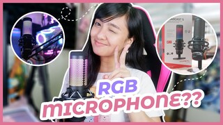 UNBOXING NEW RGB MICROPHONE (HyperX Quadcast S) ANG GANDAAA!!!| Angel Bringas