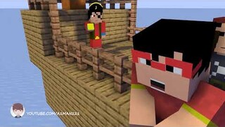 Upin & Ipin Air Kolah, Air Laut Bahagian 1 (Minecraft Animation)