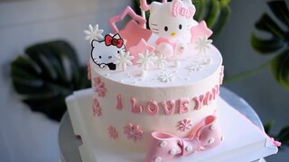 Trang trí bánh kem siuu xinh 😍 #monngonmoingay