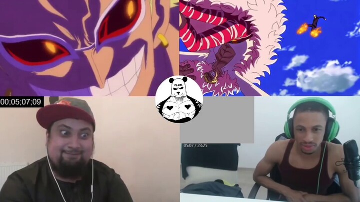 Sanji vs Doflamingo & Law saves sanji from Doflamigo reaction mashup   one piece