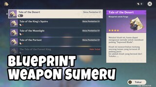 CARA MENDAPATKAN BLUEPRINT CRAFT WEAPON SUMERU - Genshin Impact