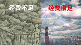 动画经费足不足的对比