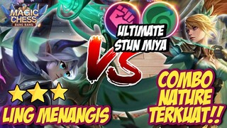 HYPER MIYA 6 NATURE 6 WRESTLER VS 3 STAR LING ! MIYA PERFECT STUN PERFECT LIFESTEAL ! MAGIC CHESS