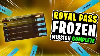 HOW TO COMPLETE FROZEN MISSIONS IN PUBG MOBILE | RP MISSION FROZEN PROBLEM | INCREASE POINTS LIMIT