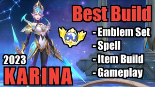 KARINA BEST BUILD 2023 | TOP 1 GLOBAL KARINA BUILD | KARINA - MOBILE LEGENDS | MLBB | PART 2