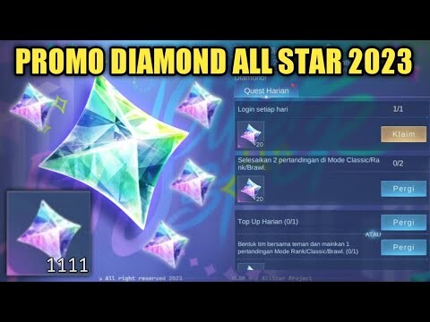 CUMA LOGIN DAPET RIBUAN DIAMOND KUNING !! SUDAH RILIS PROMO DIAMOND ALL STAR 2023