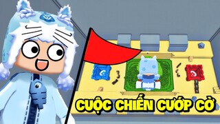 MEOWPEO THỬ THÁCH CƯỚP CỜ SIÊU KHÓ CÙNG 500 ANH EM TRONG MINI WORLD MINI GAME