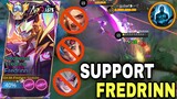 SUPPORT + JUNGLE GAMEPLAY! BEST ROTATİON! Fredrinn Best Build and Emblem 2024 | Mobile Legends