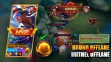 BRUNO VS IRITHEL OFFLANE | BRUNO BEST BUILD AND EMBLEM SEASON 24 | Mobile Legends Bang Bang