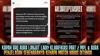 KAPAN JADWAL RRQ AURA LANJUT? KLARIFIKASI TERBARU PIHAK MPL DAN AURA FIRE