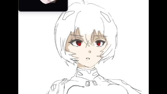 Аянами Рей - Evangelion paint