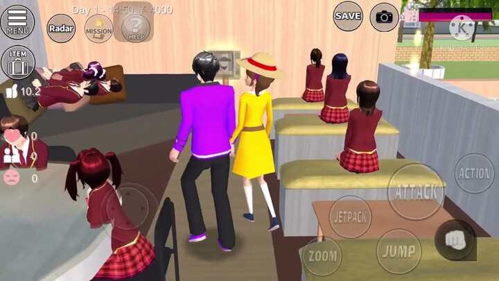 ชวนเพื่อนไปกินชานมไข่มุก #SakuraSchoolSimulator
