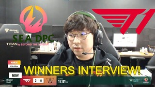 WINNERS INTERVIEW! - MARCH - T1 vs Polaris - DPC SEA Div 1: Summer Tour 2021/2022