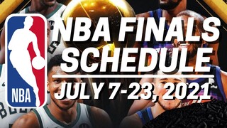 NBA FINALS GAME SCHEDULE | SUNS VS BUCKS | PHILIPPINE TIME