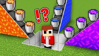 What if MIKEY & JJ MIX ALL LIQUIDS: WATER, LAVA, PORTAL in Minecraft ? Maizen and Mazien Challenge