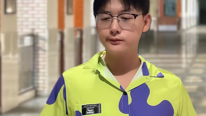 The homeroom teacher catches students smoking