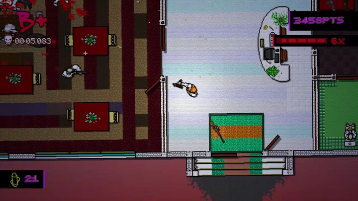 The masked guy burst onto the scene with an assault rifle—now the enemies are in big trouble.