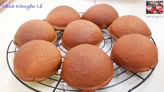 Làm BÁNH MÌ CÀ PHÊ Paparoti/Coffee Buns, KHÔNG nhồi Bột, Không Lò nướng Airfryer No Oven Vanh Khuyen