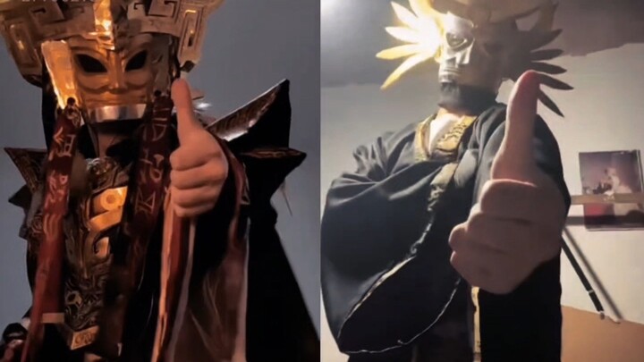 The real and fake ancient Shu priests confront each other online