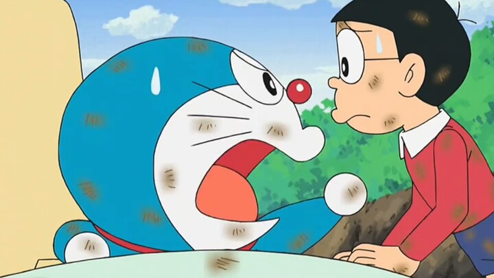 Nobita and the blue fat man accidentally came to a planet with very little gravity #Doraemon