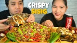 CRISPY SISIG + FRIED FISH & VEGGIES | FILIPINO FOOD | COLLABORATION WITH @Bhen & Yuri