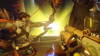 Overwatch Xianfeng! ! ! The only victim in the world! 11 plug-in peak showdowns! ! ! ! The ending is